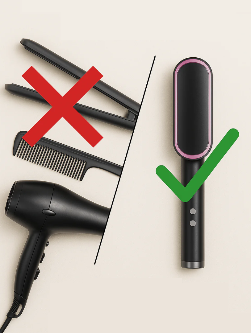 Brosse lissante instantanée